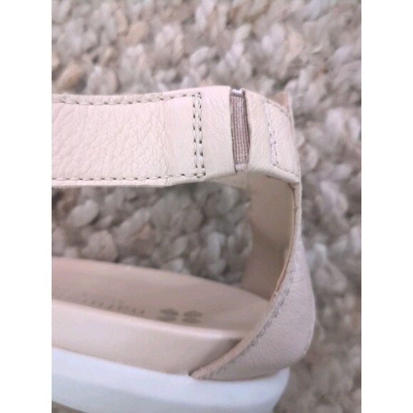 Naturalizer Sandals 9 Med Sashe Comfort Soft Toe Pad Leather Ankle Strap Nude - Picture 7 of 11